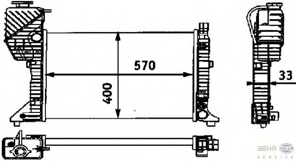 Radiator, racire motor 8MK 376 721-351 HELLA - Radiator apa/piese Radiator, racire motor 8MK 376 721-351 HELLA - Radiator apa/piese