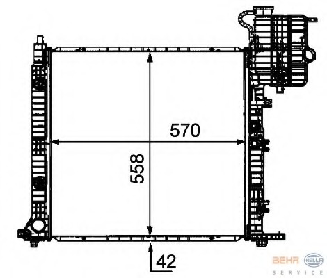 Radiator, racire motor 8MK 376 721-411 HELLA - Radiator apa/piese Radiator, racire motor 8MK 376 721-411 HELLA - Radiator apa/piese