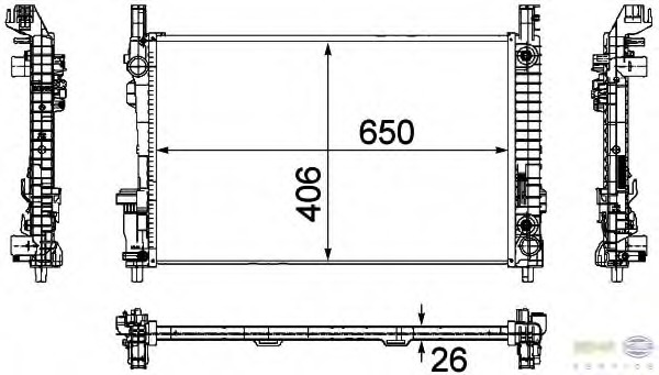 Radiator, racire motor 8MK 376 730-561 HELLA - Radiator apa/piese Radiator, racire motor 8MK 376 730-561 HELLA - Radiator apa/piese