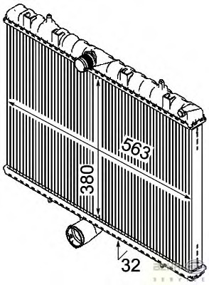 Radiator, racire motor 8MK 376 745-131 HELLA - Radiator apa/piese Radiator, racire motor 8MK 376 745-131 HELLA - Radiator apa/piese