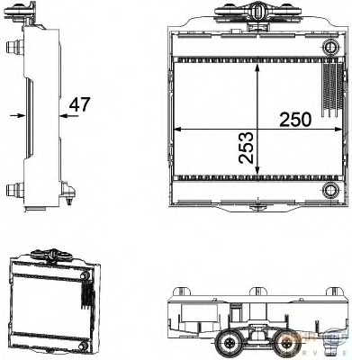 Radiator, racire motor 8MK 376 746-521 HELLA - Radiator apa/piese Radiator, racire motor 8MK 376 746-521 HELLA - Radiator apa/piese