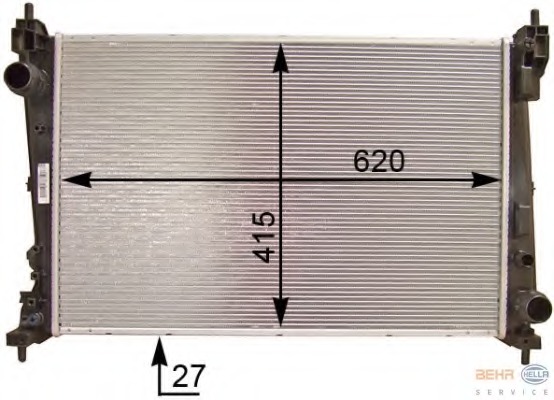 Radiator, racire motor 8MK 376 754-461 HELLA - Radiator apa/piese Radiator, racire motor 8MK 376 754-461 HELLA - Radiator apa/piese