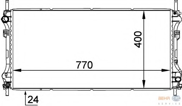 Radiator, racire motor 8MK 376 755-321 HELLA - Radiator apa/piese Radiator, racire motor 8MK 376 755-321 HELLA - Radiator apa/piese