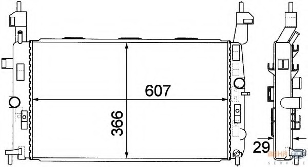 Radiator, racire motor 8MK 376 771-221 HELLA - Radiator apa/piese Radiator, racire motor 8MK 376 771-221 HELLA - Radiator apa/piese