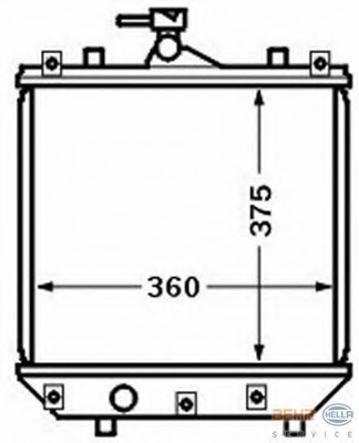 Radiator, racire motor 8MK 376 772-781 HELLA - Radiator apa/piese Radiator, racire motor 8MK 376 772-781 HELLA - Radiator apa/piese