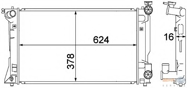 Radiator, racire motor 8MK 376 773-681 HELLA - Radiator apa/piese Radiator, racire motor 8MK 376 773-681 HELLA - Radiator apa/piese