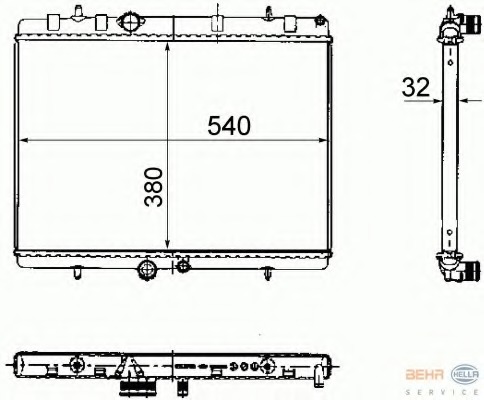 Radiator, racire motor 8MK 376 781-111 HELLA - Radiator apa/piese Radiator, racire motor 8MK 376 781-111 HELLA - Radiator apa/piese