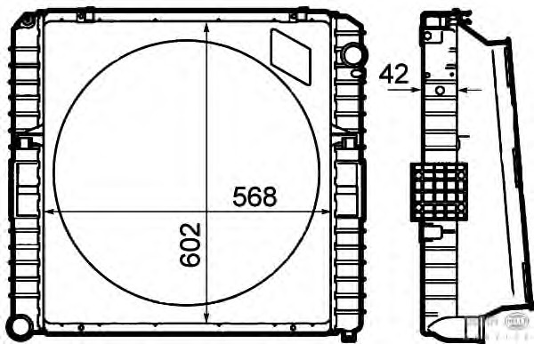 Radiator, racire motor 8MK 376 792-131 HELLA - Radiator apa/piese Radiator, racire motor 8MK 376 792-131 HELLA - Radiator apa/piese