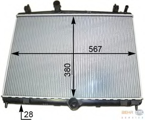 Radiator, racire motor 8MK 376 910-201 HELLA - Radiator apa/piese Radiator, racire motor 8MK 376 910-201 HELLA - Radiator apa/piese