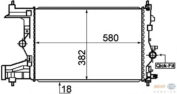 Radiator, racire motor 8MK 376 910-341 HELLA - Radiator apa/piese Radiator, racire motor 8MK 376 910-341 HELLA - Radiator apa/piese