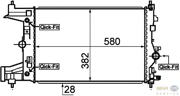 Radiator, racire motor 8MK 376 910-351 HELLA - Radiator apa/piese Radiator, racire motor 8MK 376 910-351 HELLA - Radiator apa/piese