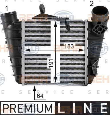 Intercooler, compresor 8ML 376 700-101 HELLA - Turbocompressor Intercooler, compresor 8ML 376 700-101 HELLA - Turbocompressor