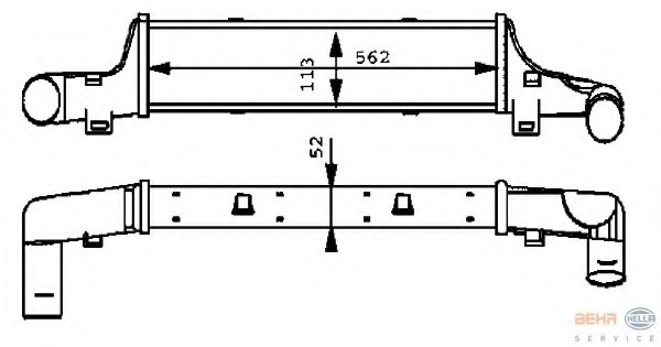 Intercooler, compresor 8ML 376 723-151 HELLA - Turbocompressor Intercooler, compresor 8ML 376 723-151 HELLA - Turbocompressor