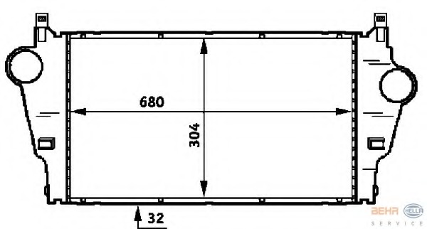 Intercooler, compresor 8ML 376 723-291 HELLA - Turbocompressor Intercooler, compresor 8ML 376 723-291 HELLA - Turbocompressor