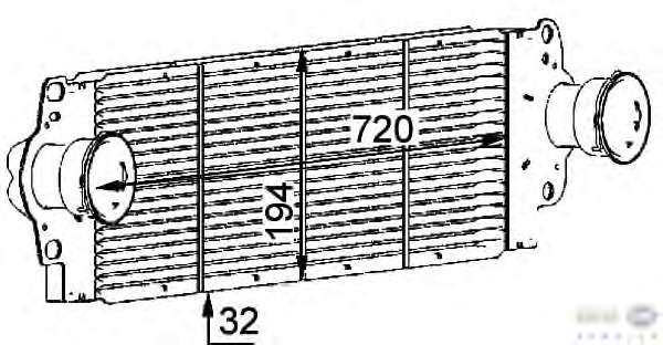 Intercooler, compresor 8ML 376 723-511 HELLA - Turbocompressor Intercooler, compresor 8ML 376 723-511 HELLA - Turbocompressor
