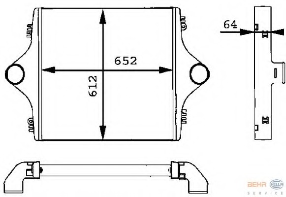 Intercooler, compresor 8ML 376 723-741 HELLA - Turbocompressor Intercooler, compresor 8ML 376 723-741 HELLA - Turbocompressor