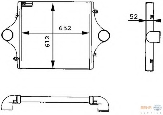 Intercooler, compresor 8ML 376 723-761 HELLA - Turbocompressor Intercooler, compresor 8ML 376 723-761 HELLA - Turbocompressor