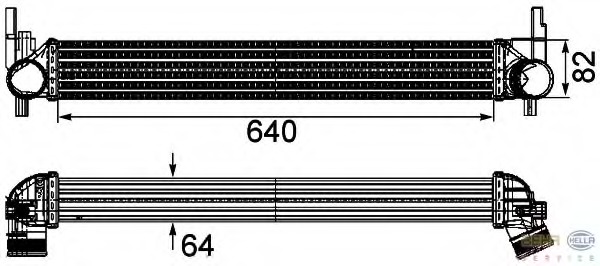 Intercooler, compresor 8ML 376 746-141 HELLA - Turbocompressor Intercooler, compresor 8ML 376 746-141 HELLA - Turbocompressor
