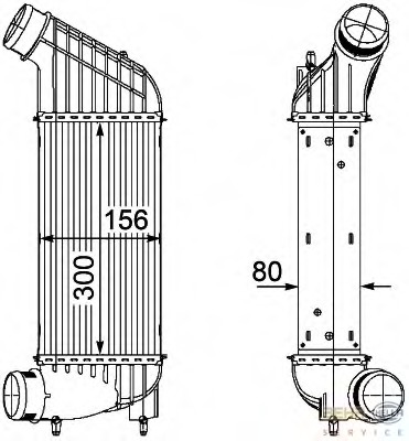 Intercooler, compresor 8ML 376 746-361 HELLA - Turbocompressor Intercooler, compresor 8ML 376 746-361 HELLA - Turbocompressor