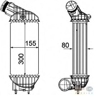 Intercooler, compresor 8ML 376 746-591 HELLA - Turbocompressor Intercooler, compresor 8ML 376 746-591 HELLA - Turbocompressor
