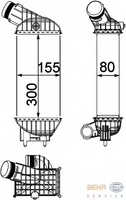 Intercooler, compresor 8ML 376 746-791 HELLA - Turbocompressor Intercooler, compresor 8ML 376 746-791 HELLA - Turbocompressor