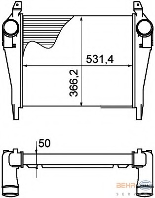 Intercooler, compresor 8ML 376 758-141 HELLA - Turbocompressor Intercooler, compresor 8ML 376 758-141 HELLA - Turbocompressor