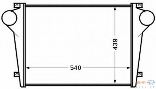 Intercooler, compresor 8ML 376 776-741 HELLA - Turbocompressor Intercooler, compresor 8ML 376 776-741 HELLA - Turbocompressor