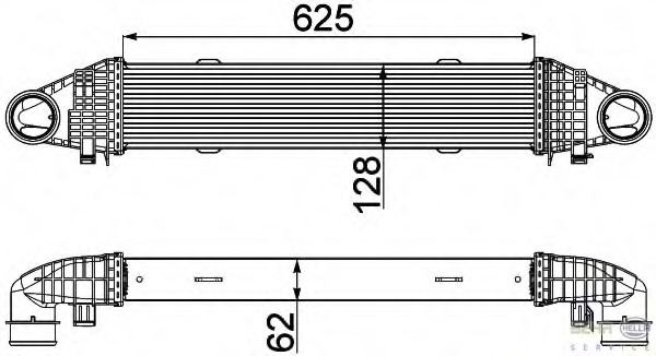 Intercooler, compresor 8ML 376 777-111 HELLA - Turbocompressor Intercooler, compresor 8ML 376 777-111 HELLA - Turbocompressor