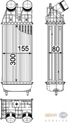 Intercooler, compresor 8ML 376 822-241 HELLA - Admisie aer motor