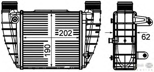 Intercooler, compresor 8ML 376 899-051 HELLA - Turbocompressor Intercooler, compresor 8ML 376 899-051 HELLA - Turbocompressor