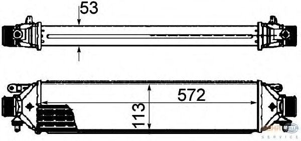 Intercooler, compresor 8ML 376 899-131 HELLA - Turbocompressor Intercooler, compresor 8ML 376 899-131 HELLA - Turbocompressor