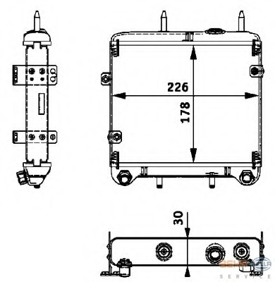 Radiator ulei, ulei motor 8MO 376 725-291 HELLA - Radiator ulei Radiator ulei, ulei motor 8MO 376 725-291 HELLA - Radiator ulei