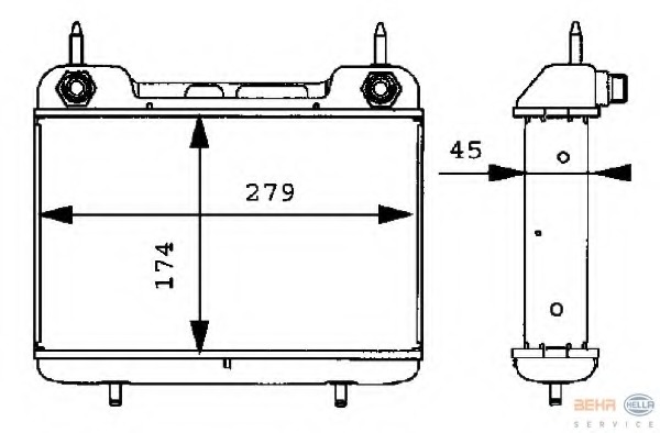Radiator ulei, ulei motor 8MO 376 725-371 HELLA - Ungere Radiator ulei, ulei motor 8MO 376 725-371 HELLA - Ungere