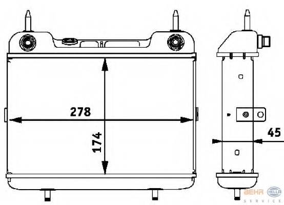Radiator racire ulei, cutie de viteze automata 8MO 376 725-381 HELLA - Radiator Radiator racire ulei, cutie de viteze automata 8MO 376 725-381 HELLA - Radiator