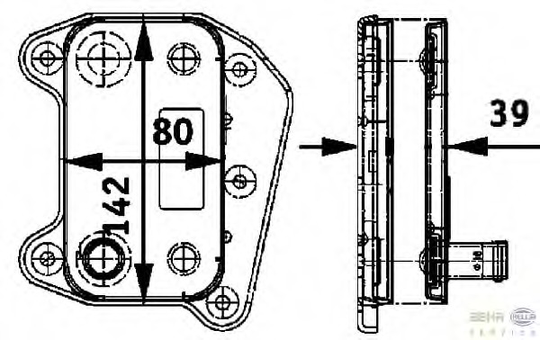 Radiator ulei, ulei motor 8MO 376 726-321 HELLA - Radiator ulei Radiator ulei, ulei motor 8MO 376 726-321 HELLA - Radiator ulei