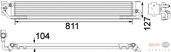 Radiator racire ulei, cutie de viteze automata 8MO 376 756-361 HELLA - Cutie de viteze automata