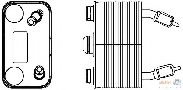 Radiator racire ulei, cutie de viteze automata 8MO 376 778-191 HELLA - Comanda cutie de viteze/ hidraulica