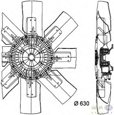 Ventilator, radiator 8MV 376 728-531 HELLA - Ventilator radiator Ventilator, radiator 8MV 376 728-531 HELLA - Ventilator radiator