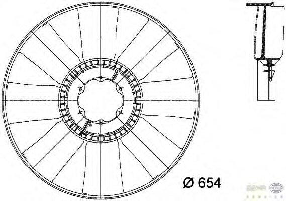 Paleta ventilator, racire motor 8MV 376 733-101 HELLA - Ventilator radiator Paleta ventilator, racire motor 8MV 376 733-101 HELLA - Ventilator radiator