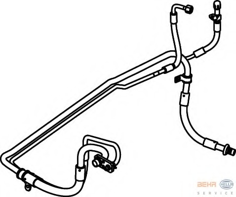 conducta presiune variabila,aer conditionat 9GS 351 337-351 HELLA - Furtune aer conditionat
