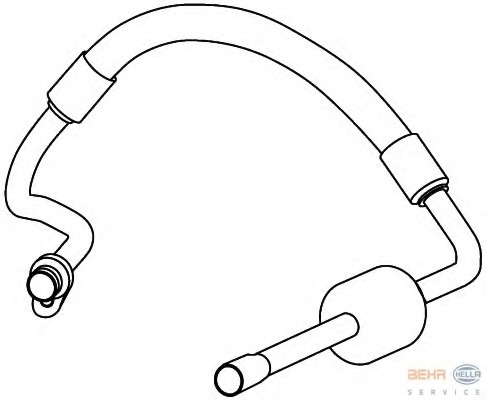 conducta joasa presiune,aer conditionat 9GS 351 337-751 HELLA - Furtune aer conditionat