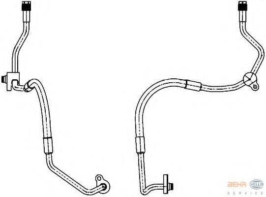 conducta inalta presiune,aer conditionat 9GS 351 338-461 HELLA - Furtune aer conditionat