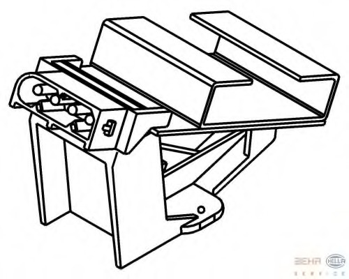 Rezistor, ventilator habitaclu 9ML 351 332-011 HELLA - Motor ventilator/piese
