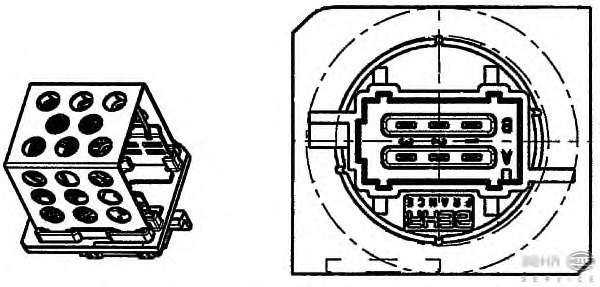 Rezistor, ventilator habitaclu 9ML 351 332-261 HELLA - Motor ventilator/piese Rezistor, ventilator habitaclu 9ML 351 332-261 HELLA - Motor ventilator/piese