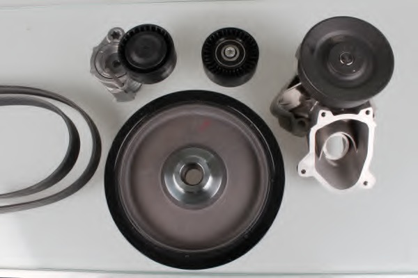 Pompa apa + Set curea transmisie cu caneluri PK04870 HEPU - Pompa apa/ garnitura Pompa apa + Set curea transmisie cu caneluri PK04870 HEPU - Pompa apa/ garnitura