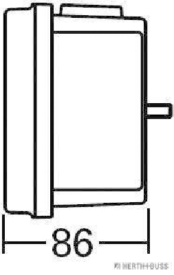 Lampa spate 83840058 HERTH+BUSS ELPARTS - Stopuri / elemente