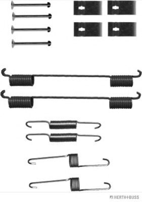 Set accesorii, sabot de frana J3560304 HERTH+BUSS JAKOPARTS - Frana tambur Set accesorii, sabot de frana J3560304 HERTH+BUSS JAKOPARTS - Frana tambur