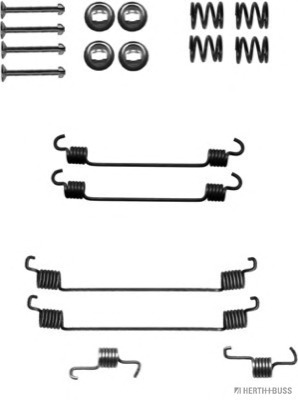 Set accesorii, sabot de frana J3568005 HERTH+BUSS JAKOPARTS - Frana tambur