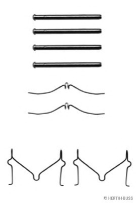 Set accesorii, placute frana J3663006 HERTH+BUSS JAKOPARTS - Componente/ accesorii frana