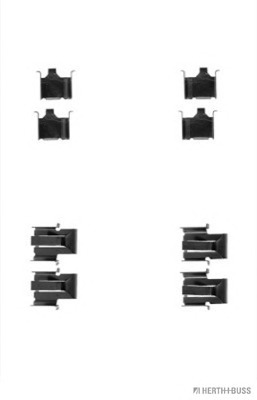 Set accesorii, placute frana J3665001 HERTH+BUSS JAKOPARTS - Componente/ accesorii frana Set accesorii, placute frana J3665001 HERTH+BUSS JAKOPARTS - Componente/ accesorii frana
